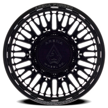 Arena Forged Wheels AF101 Casino Dually Gloss Black Rear Outer