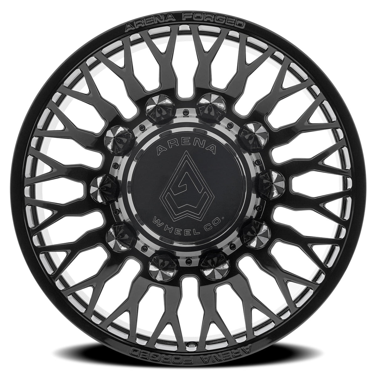 Arena Forged Wheels AF102 Maximus Dually Gloss Black Front