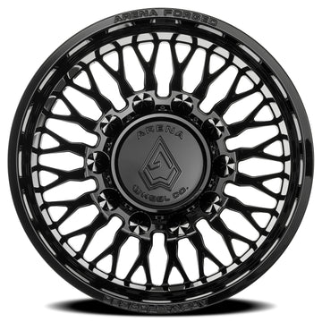 Arena Forged Wheels AF102 Maximus Dually Gloss Black Rear Outer