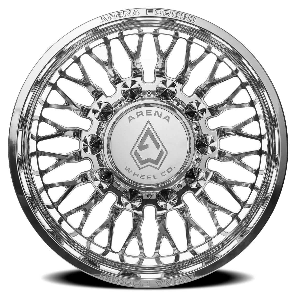 Arena Forged Wheels AF102 Maximus Dually Milled and Polished Rear Outer