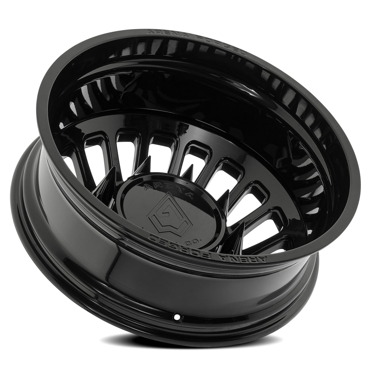 Arena Forged Wheels AF103 Shoreline Dually Gloss Black Rear Outer