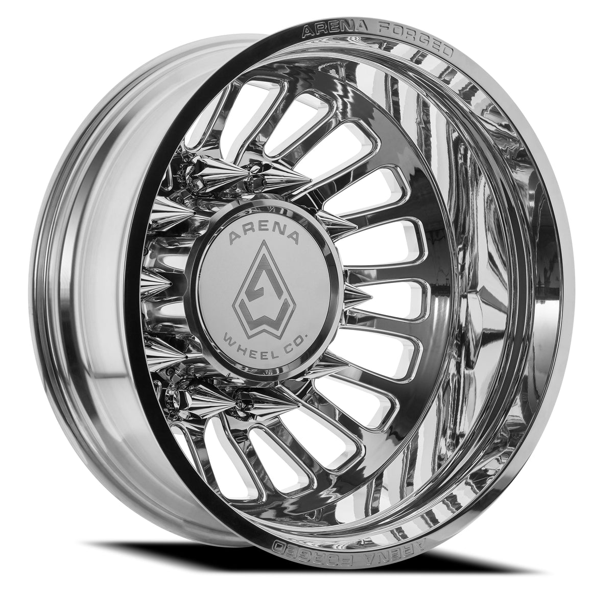 Arena Forged Wheels AF103 Shoreline Dually Milled and Polished Rear Outer 10 lug
