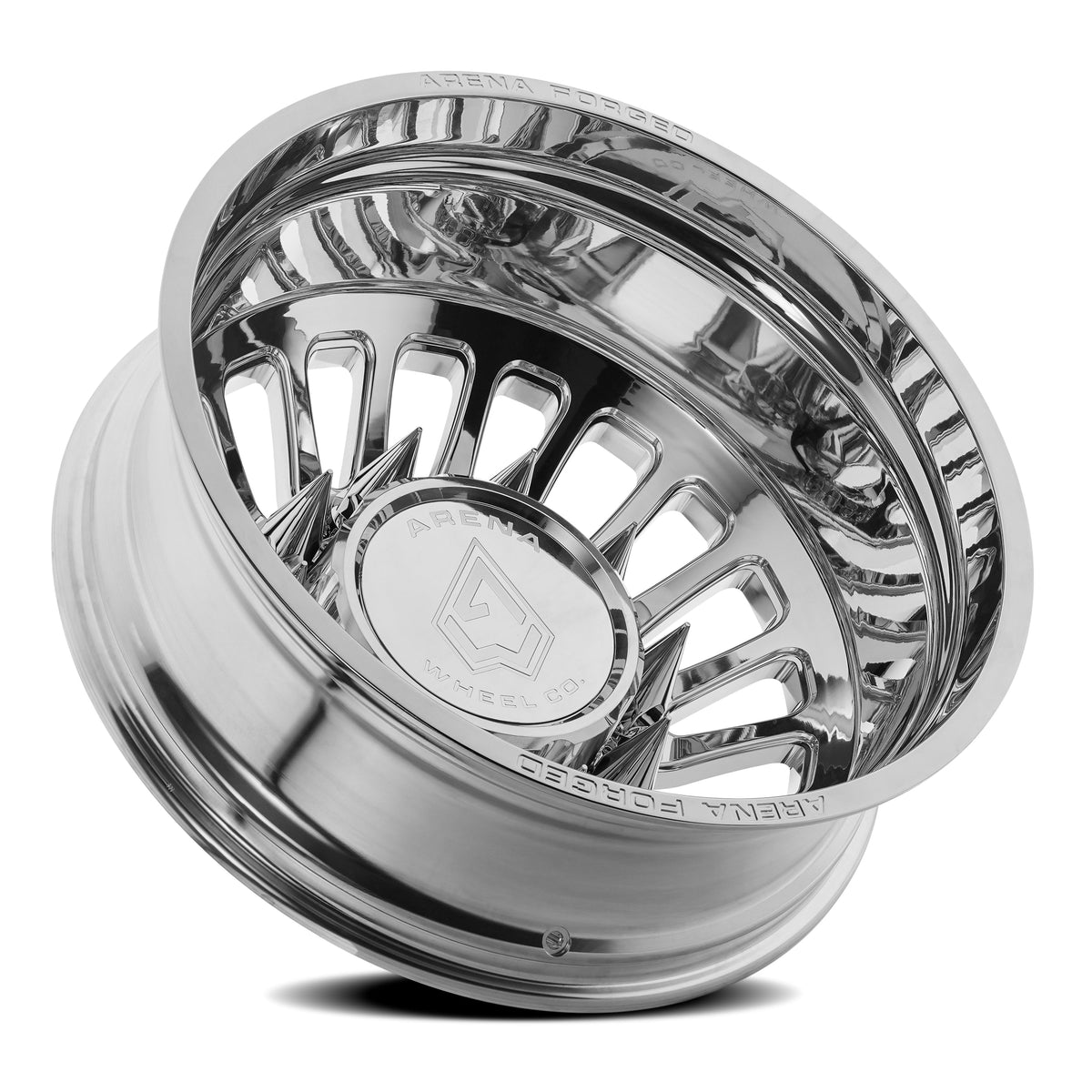 Arena Forged Wheels AF103 Shoreline Dually Milled and Polished Rear Outer 10 lug