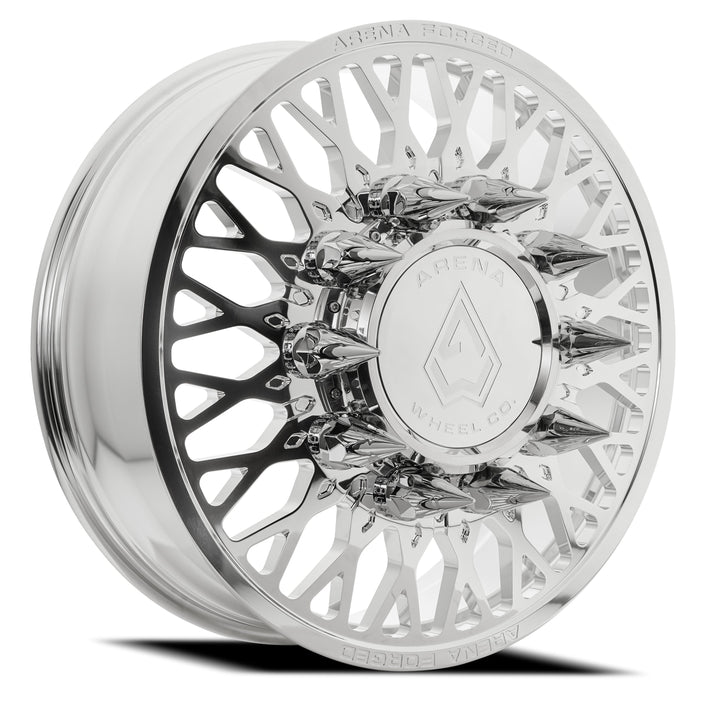 Arena Forged Wheels AF104 Stealth Dually Milled and Polished Front 8 lug