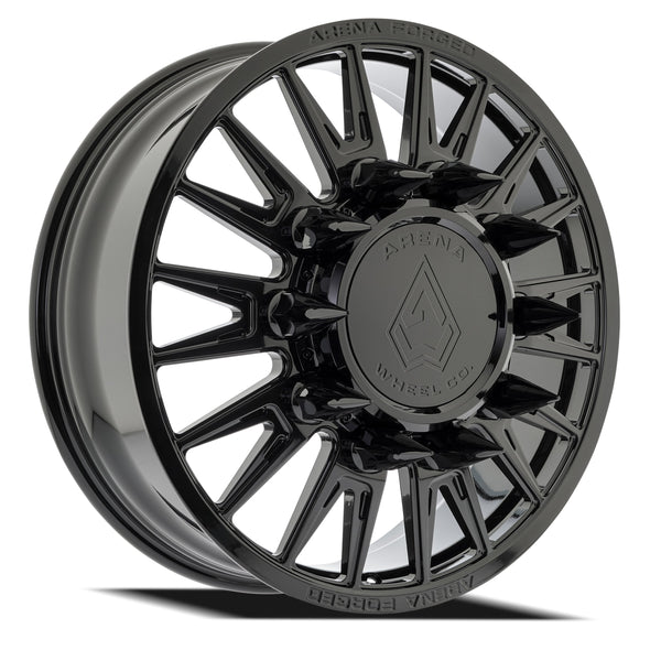Arena Forged Wheels AF105 Imperial Dually Gloss Black Front 10 lug