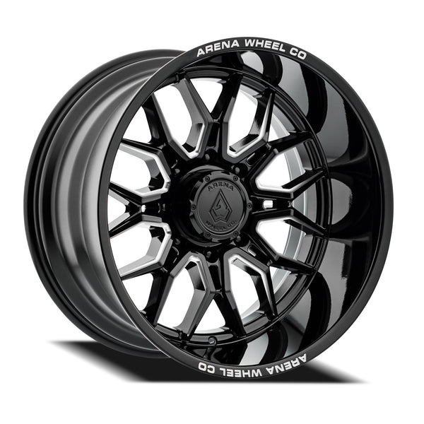 Arena Wheels A117 Violator Gloss Black and Milled