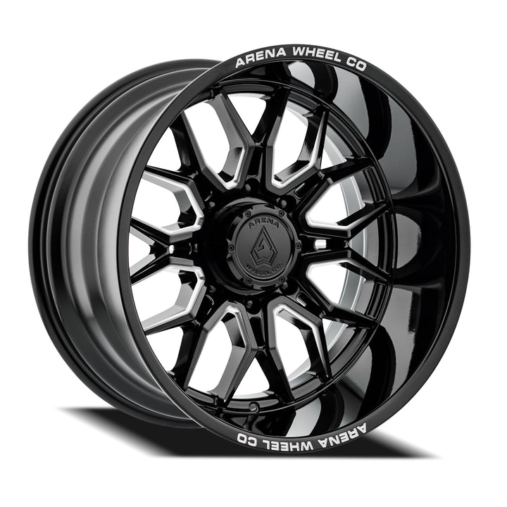 Arena Wheels A117 Violator Gloss Black and Milled