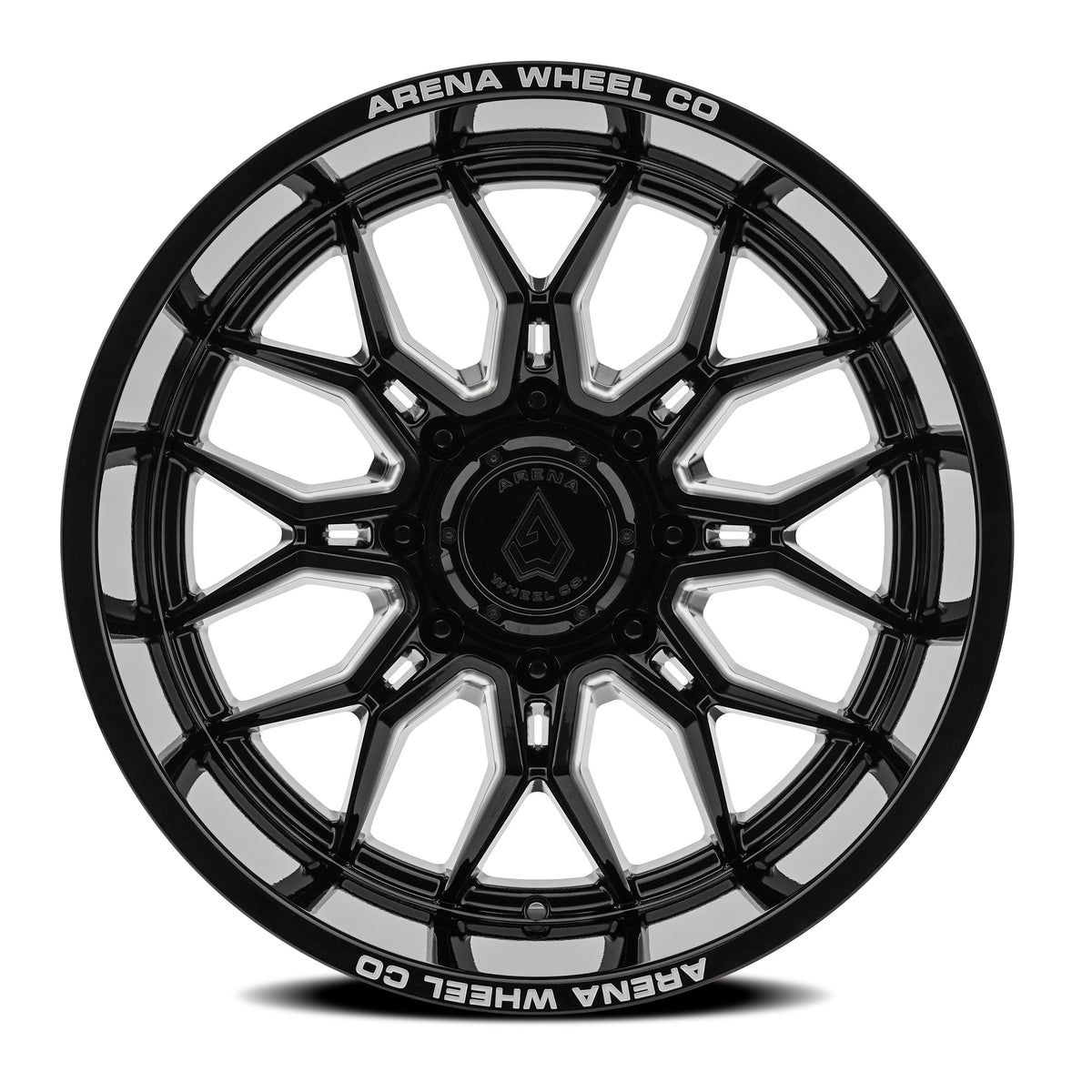Arena Wheels A117 Violator Gloss Black and Milled
