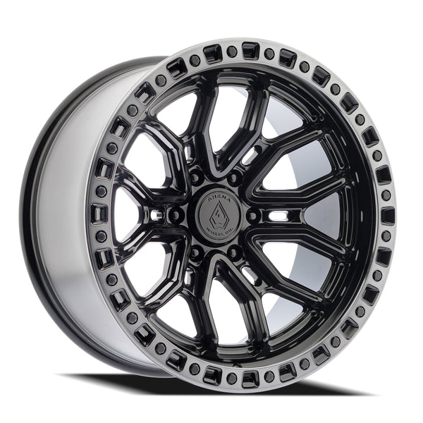 Arena Wheels A120 Terra Gloss Black Center Machined DDT Lip