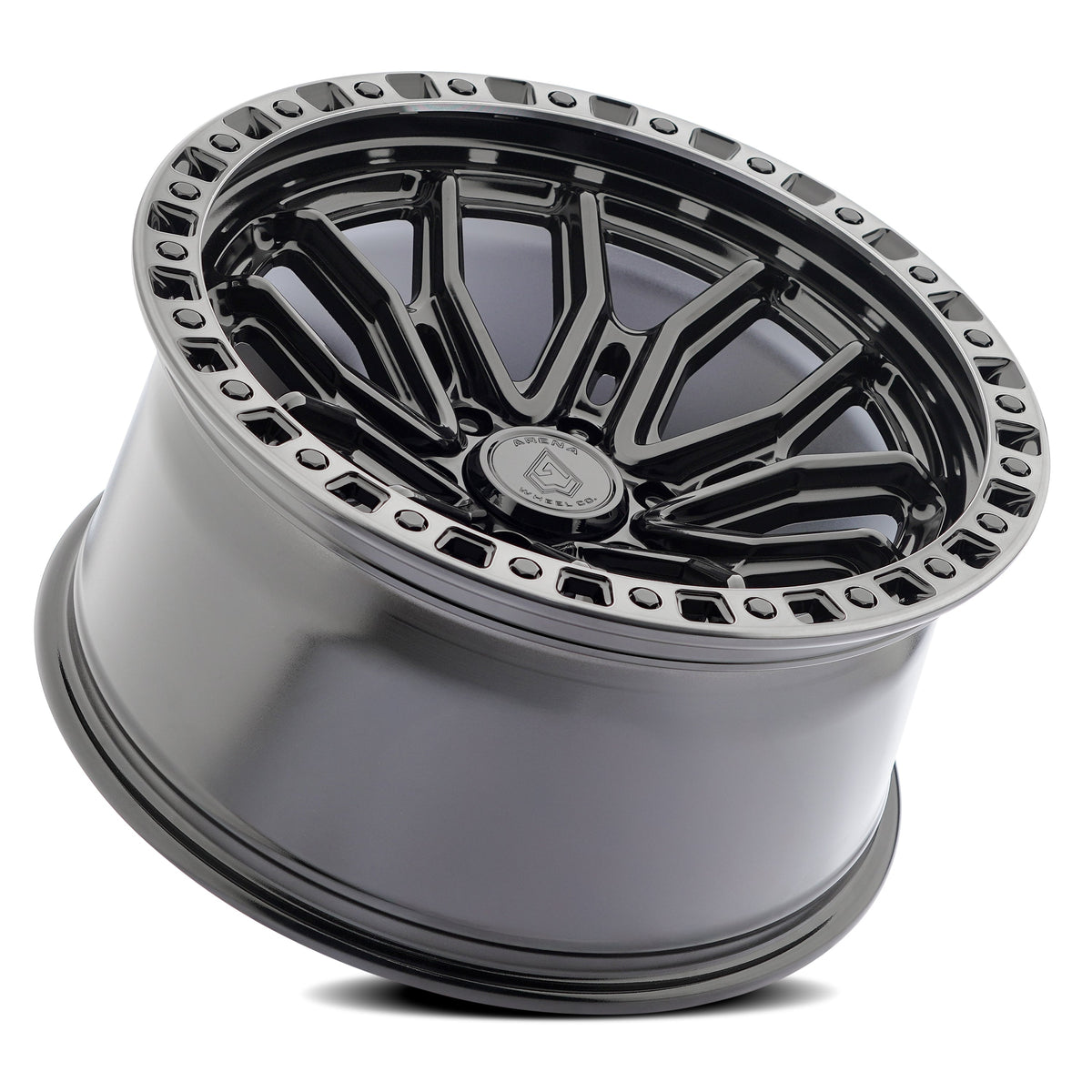 Arena Wheels A120 Terra Gloss Black Center Machined DDT Lip