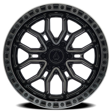 Arena Wheels A120 Terra Gloss Black Center Machined DDT Lip