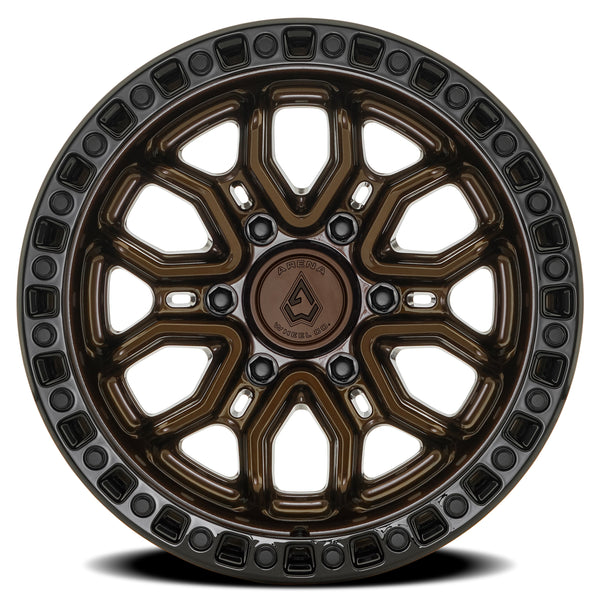 Arena Wheels A120 Terra Smoked Bronze Center Gloss Black Lip