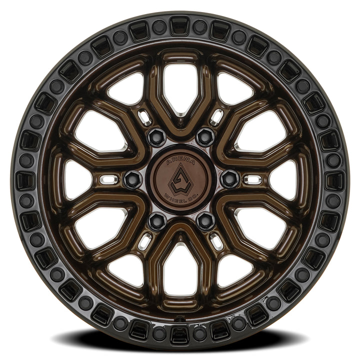 Arena Wheels A120 Terra Smoked Bronze Center Gloss Black Lip