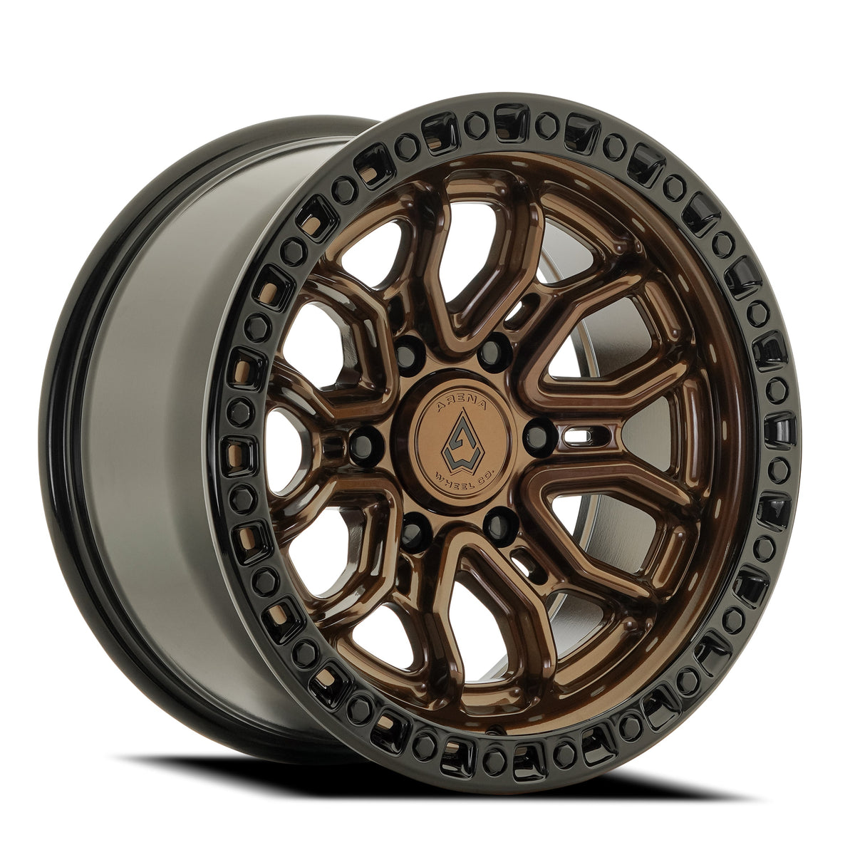 Arena Wheels A120 Terra Smoked Bronze Center Gloss Black Lip