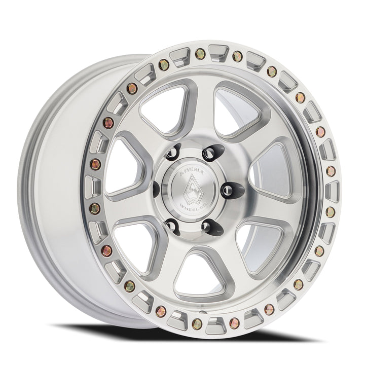 Arena Wheels A123 Throttle Gloss Silver Machined