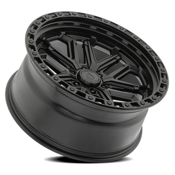 Arena Wheels A125 Jackal Satin Black Center Gloss Black Lip
