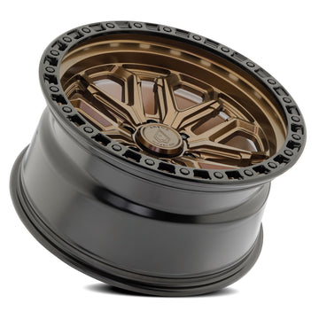 Arena Wheels A125 Jackal Smoked Bronze Center Gloss Black Lip 6 lug