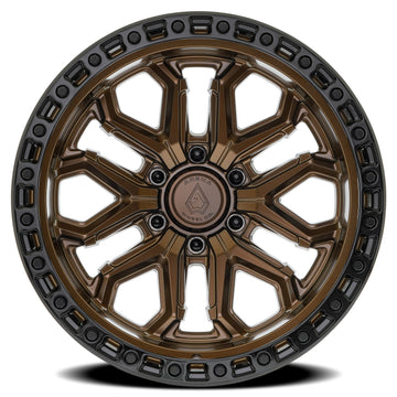 Arena Wheels A125 Jackal Smoked Bronze Center Gloss Black Lip 6 lug