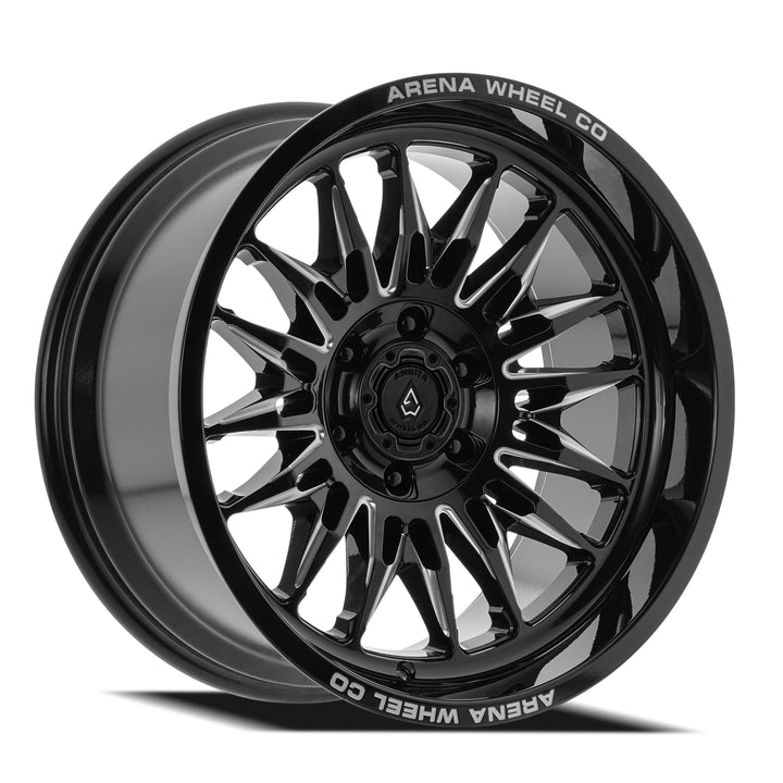 Arena Wheels A126 Javelin Gloss Black and Milled