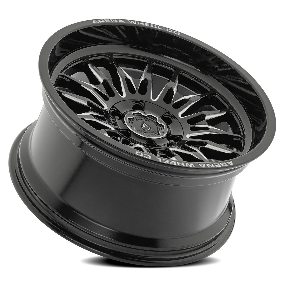 Arena Wheels A126 Javelin Gloss Black and Milled