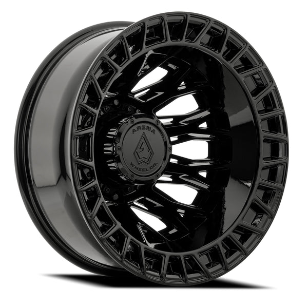 Arena Wheels A127 Innovator Dually Gloss Black Rear Outer
