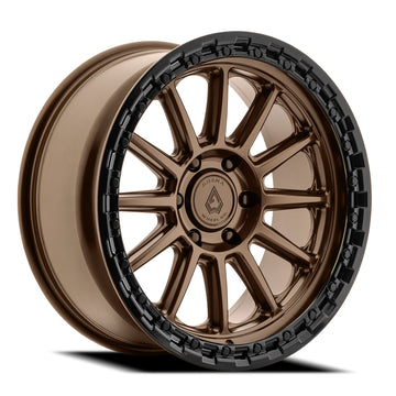 Arena Wheels A128 Enduro Smoked Bronze Center Gloss Black Lip