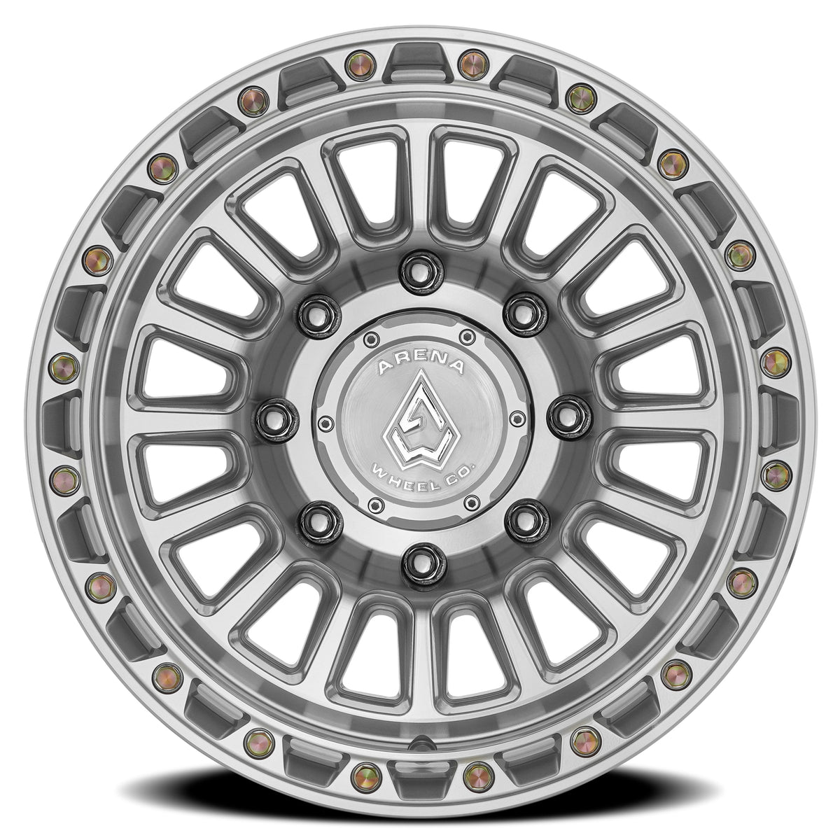 Arena Wheels A130 Podium Gloss Silver Machined 8 lug