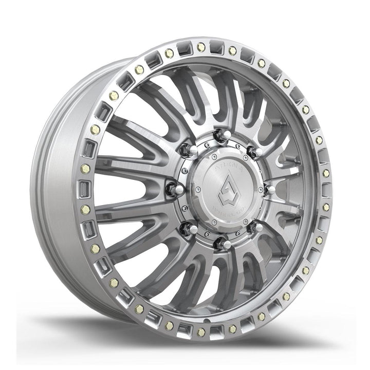 Arena Wheels A132 Blitz Dually Gloss Silver Machined Front