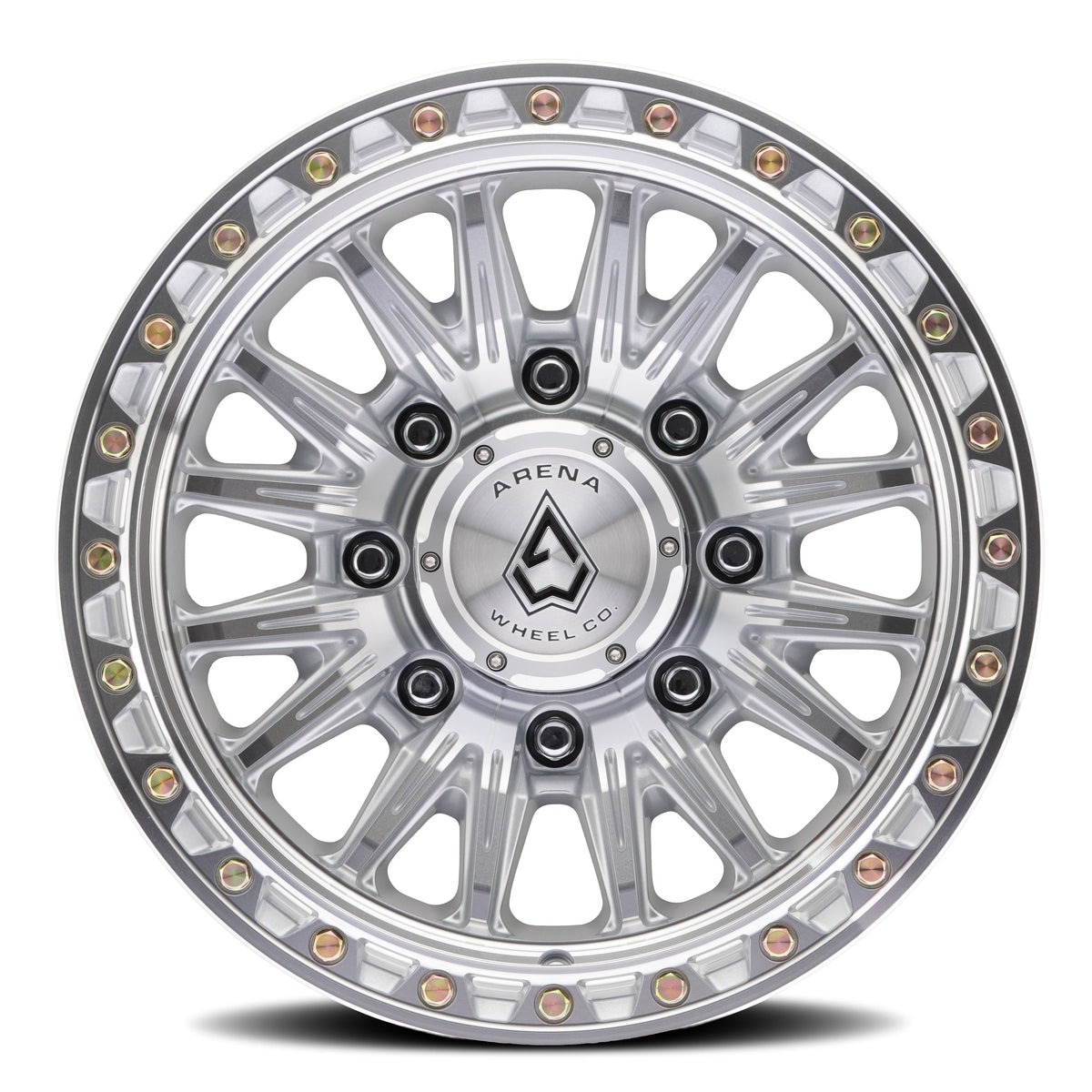 Arena Wheels A132 Blitz Gloss Silver Machined 8 lug