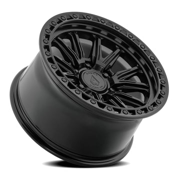 Arena Wheels A132 Blitz Satin Black Center Gloss Black Lip 6 lug