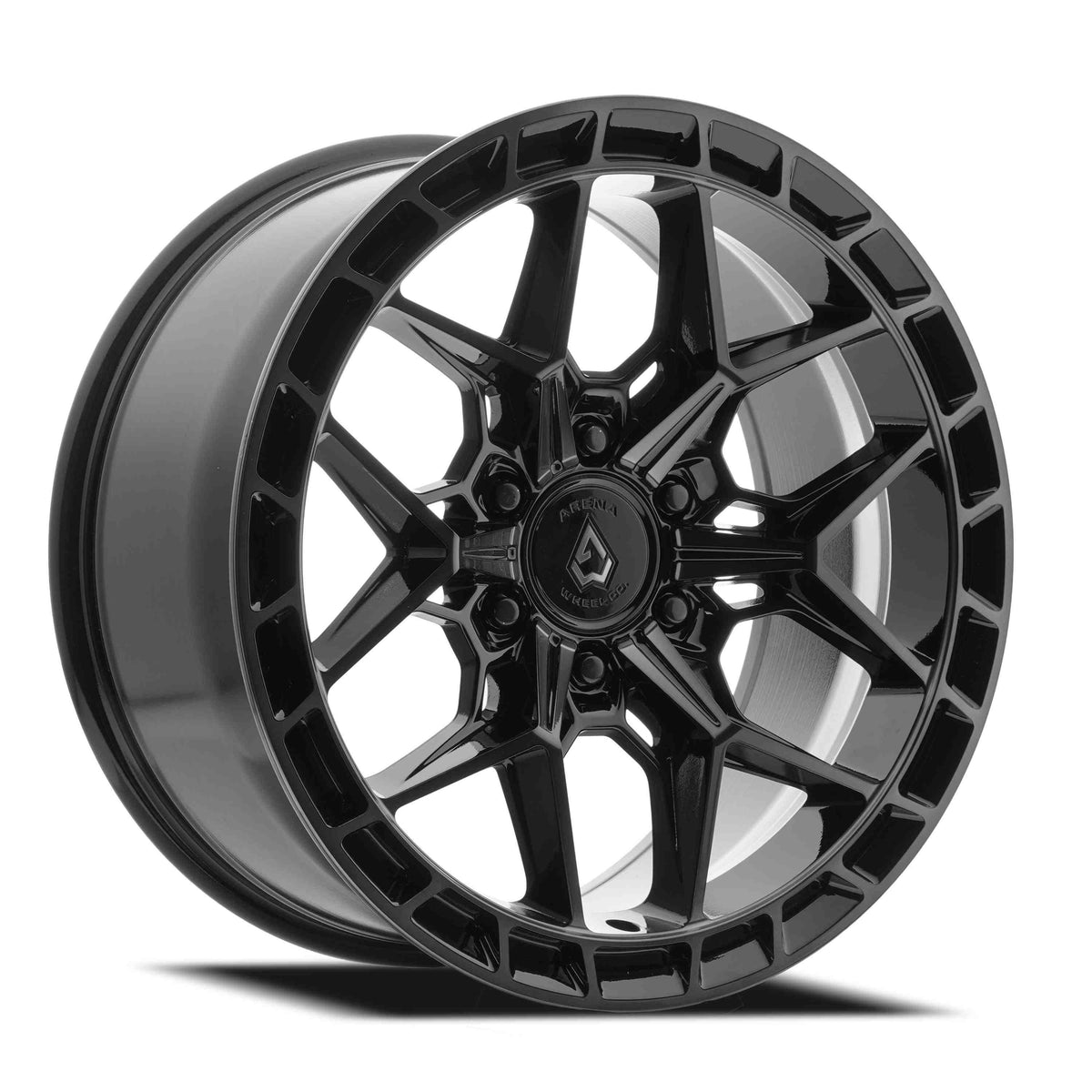 Arena Wheels A133 Rampage Gloss Black Center Machined DDT