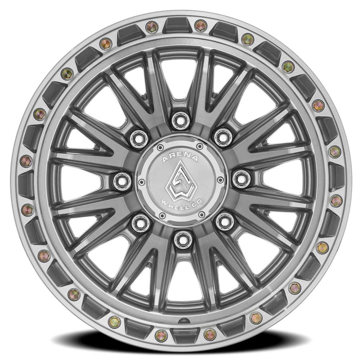 Arena Wheels A135 Atlas Gloss Silver Machined 8 lug