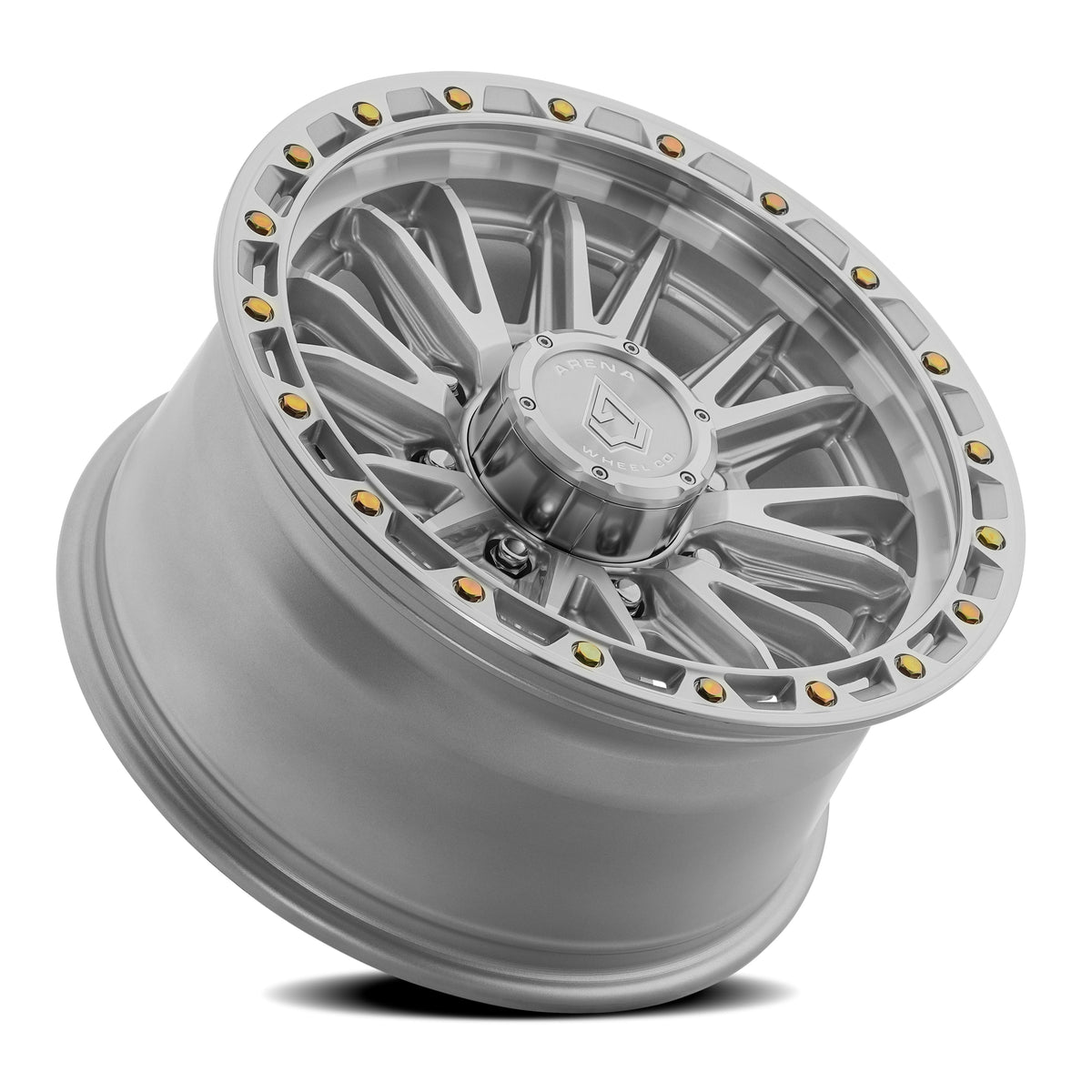 Arena Wheels A135 Atlas Gloss Silver Machined 8 lug