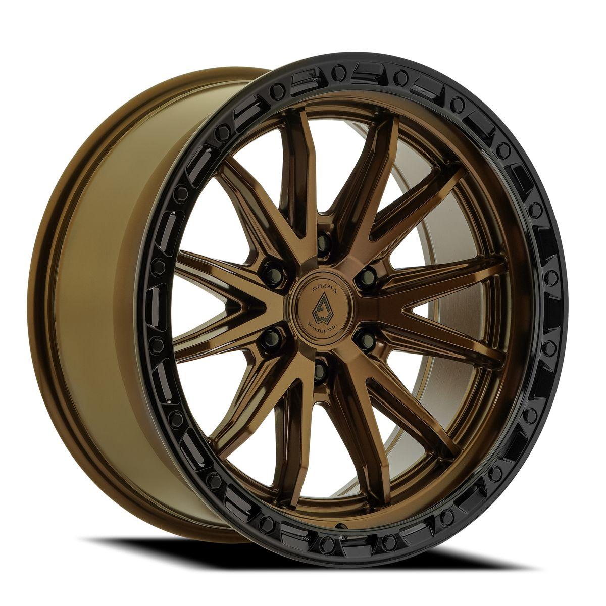 Arena Wheels A135 Atlas Smoked Bronze Center Gloss Black Lip