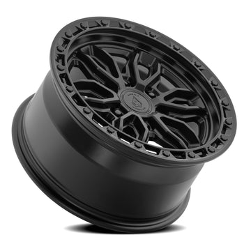 Arena Wheels A137 Pursuit Satin Black Center Gloss Black Lip 6 lug