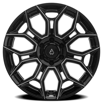Arena Wheels A140 Viper Gloss Black and Milled
