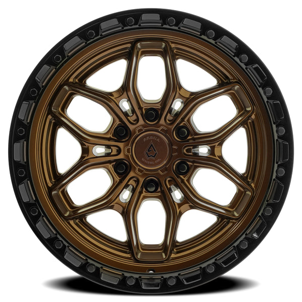 Arena Wheels A142 Fury Smoked Bronze Center Gloss Black Lip
