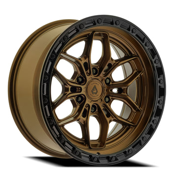 Arena Wheels A142 Fury Smoked Bronze Center Gloss Black Lip