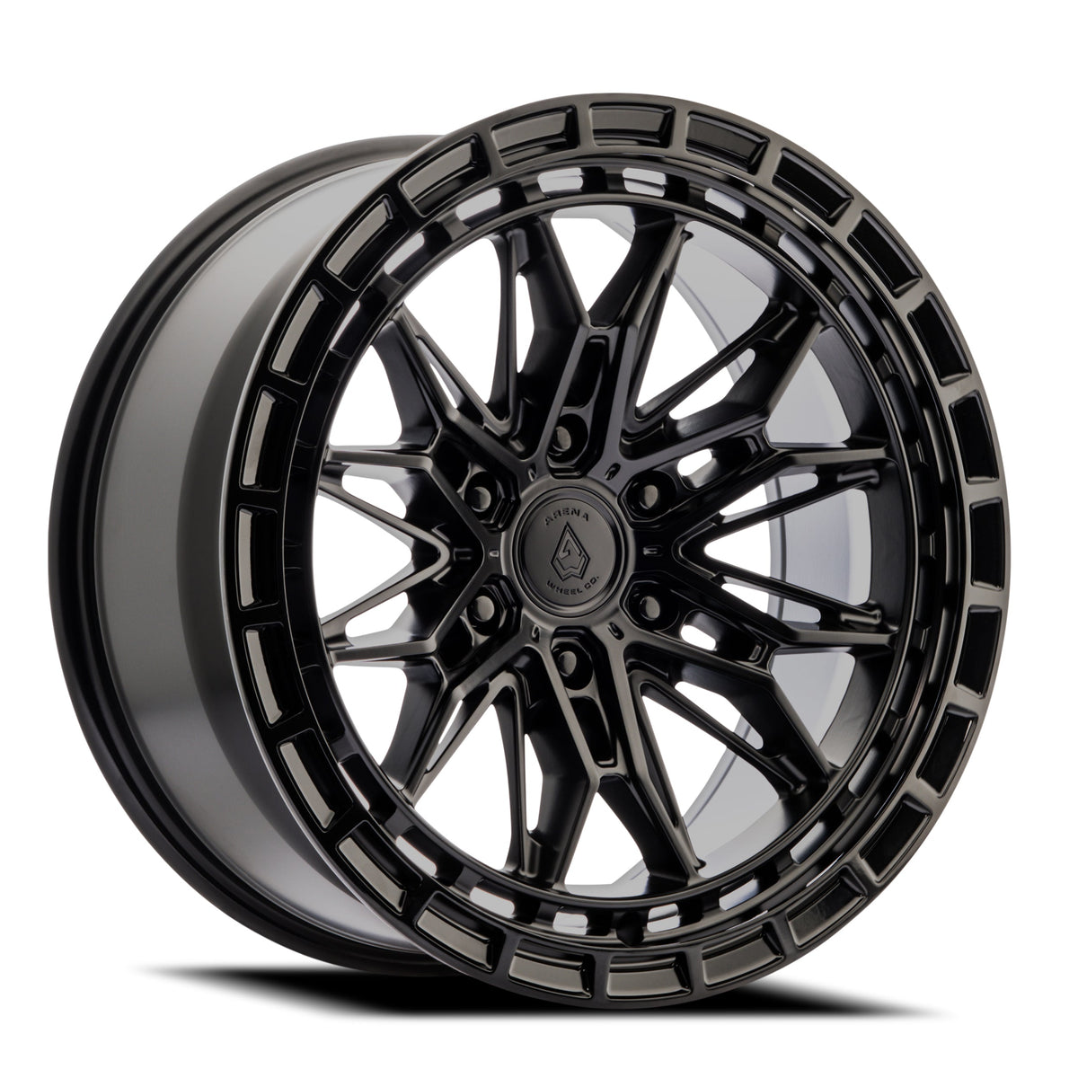 Arena Wheels A147 Empire Satin Black Center Gloss Black Lip