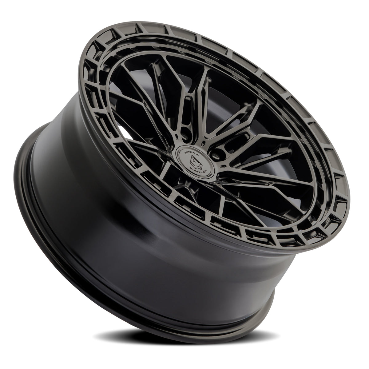 Arena Wheels A147 Empire Satin Black Center Gloss Black Lip