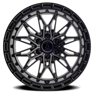 Arena Wheels A147 Empire Satin Black Center Gloss Black Lip