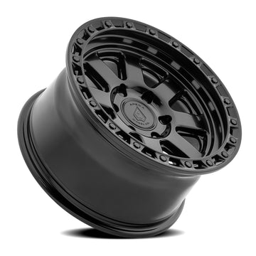 Arena Wheels A148 Bandit Satin Black Center Gloss Black Lip 6 lug