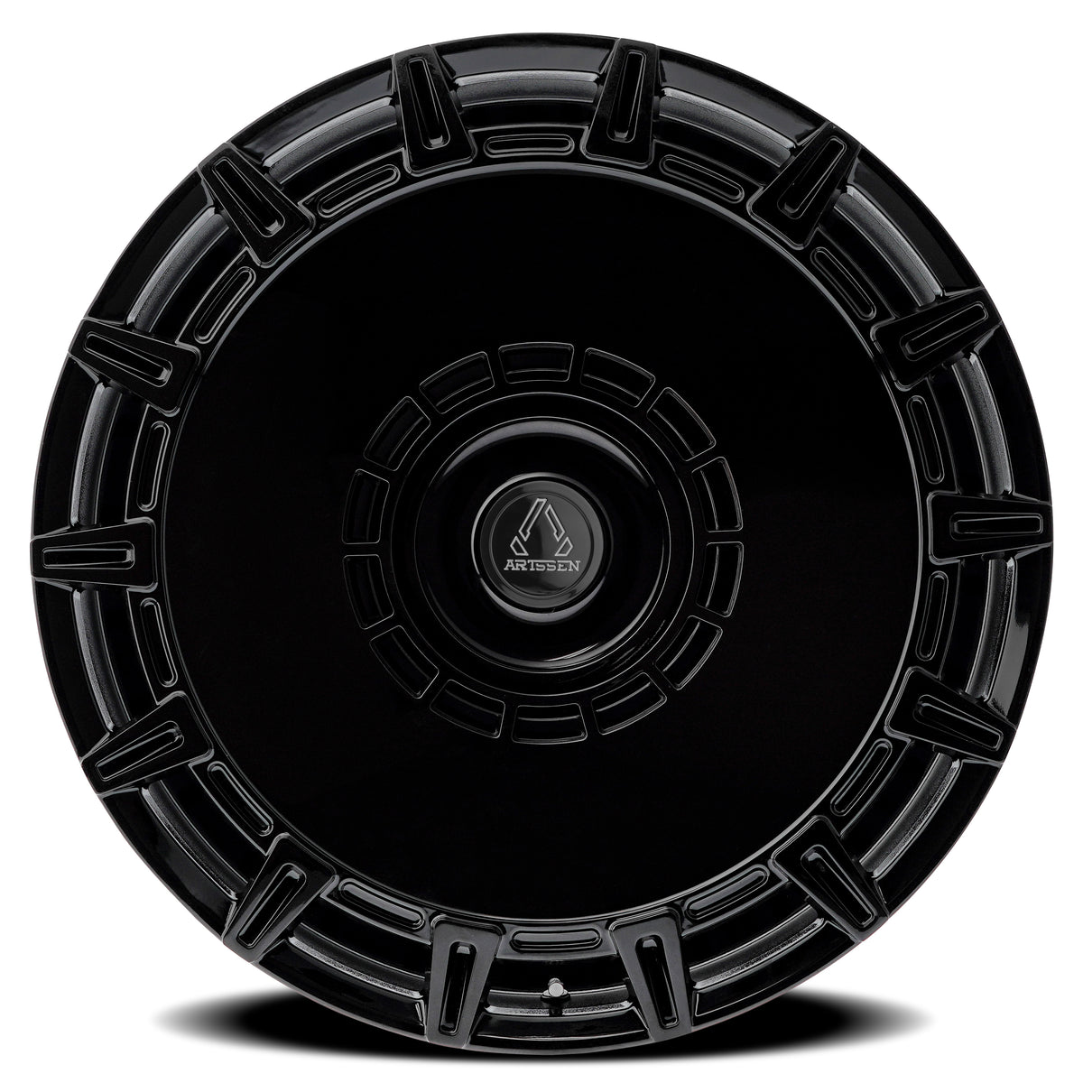 Artssen Wheels AR101 Apollo Gloss Black face view