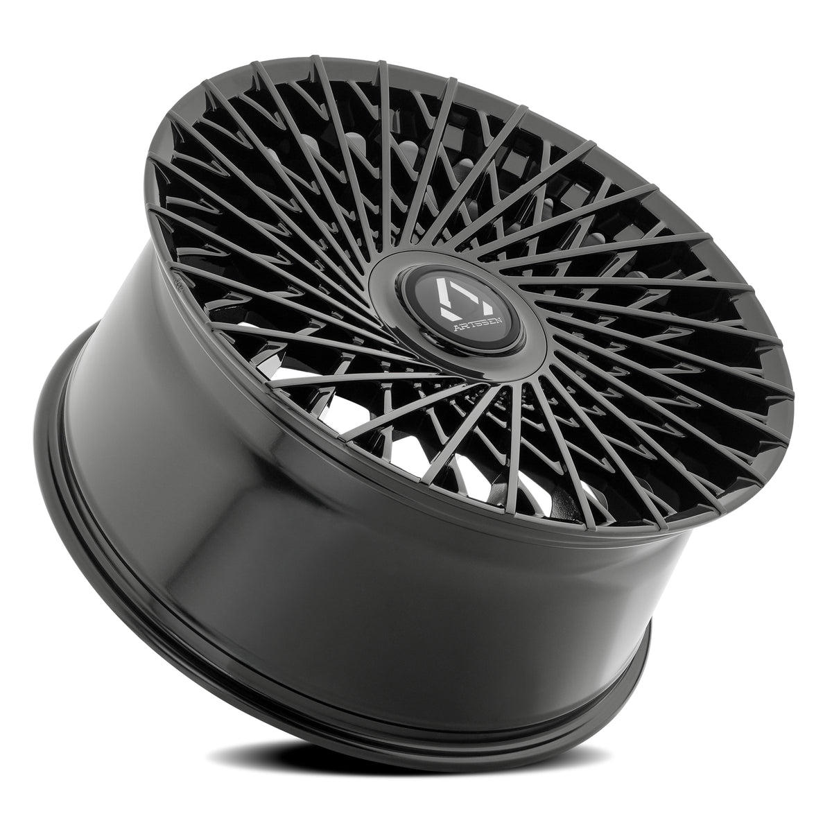 Artssen Wheels AR102 Capri Gloss Black rear angle