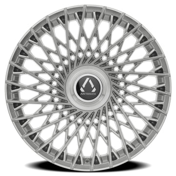 Artssen Wheels AR102 Capri Gloss Silver Brushed face view