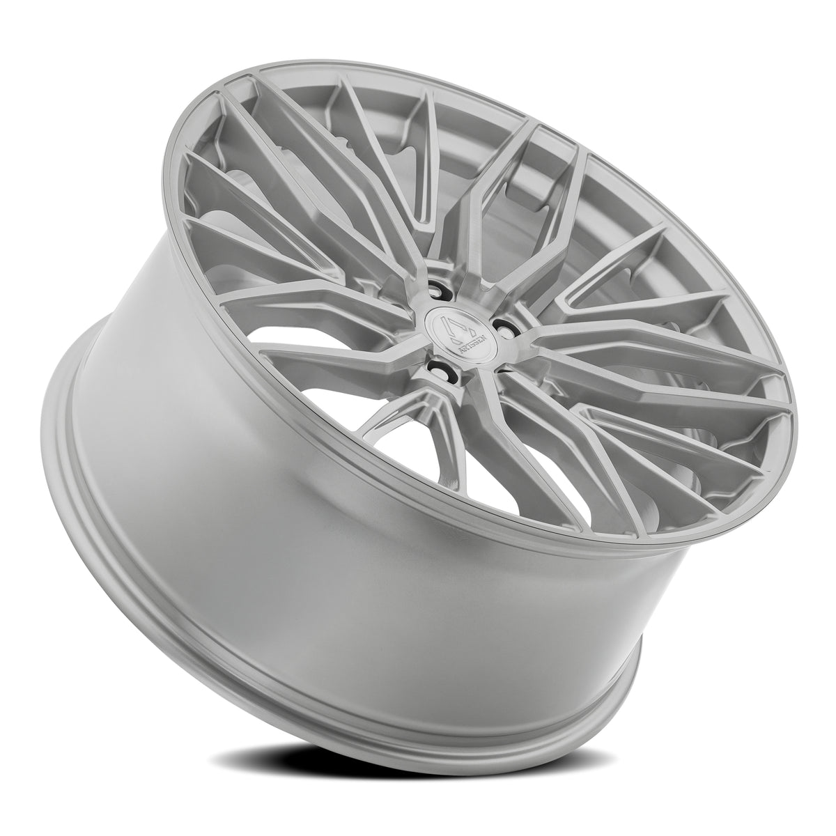 Artssen Wheels AR103 Phantom Gloss Silver Brushed rear angle