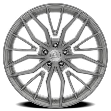 Artssen Wheels AR103 Phantom Gloss Silver Brushed face view