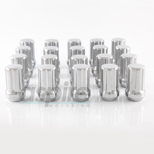 Spline Chrome Lug Nuts - aspire MOTORING
