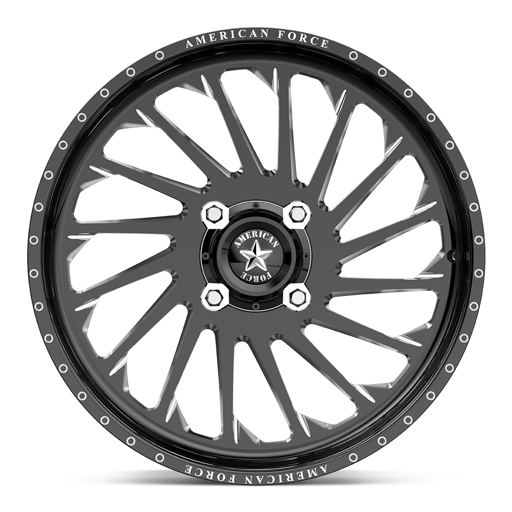 American Force Wheels Afw Shredder Ss Utv Gloss Black Machined