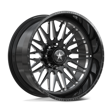 American Force Wheels Afw Smooth Sfcc Gloss Black Machined